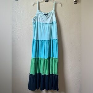 Sz 8 girls GAP KIDS cotton 5 tier long dress